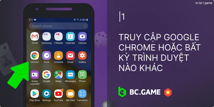 Truy cập trình duyệt từ thiết bị Android của bạn