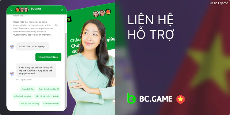 Phương thức liên hệ với BC Game