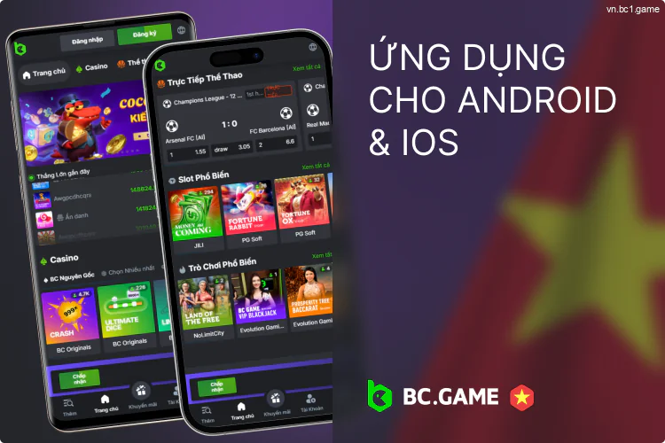 Trò chơi BC.Game dành cho Android và iOS