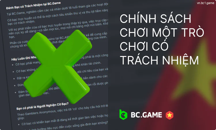 Chính sách cờ bạc có trách nhiệm của BC Game