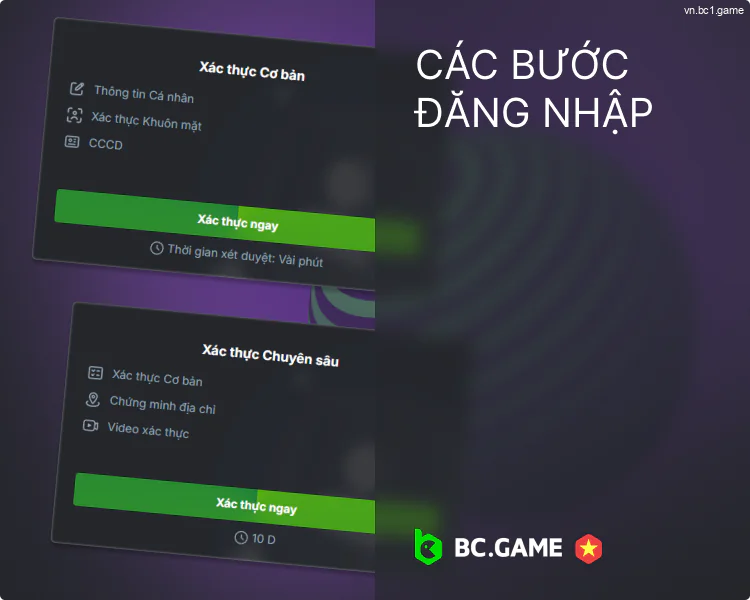 Xác minh hồ sơ BC.Game tại Việt Nam